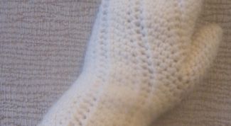 Картинка по теме - как вязать варежки крючком