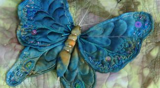 Картинка по теме - как сделать из ткани бабочку