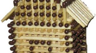 Картинка по теме - как построить домик их спичек