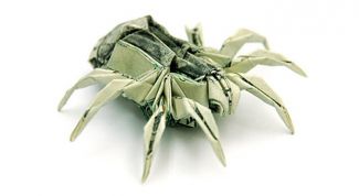 Картинка по теме - как сделать паука из бумаги