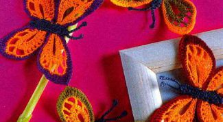 Картинка по теме - как связать крючком бабочку