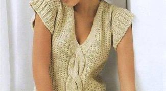 Картинка по теме - как связать на спицах женский жилет