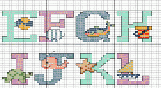 Картинка по теме - как вышивать буквы