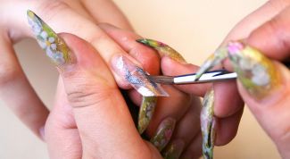 Картинка по теме - как выкладывать ноготь