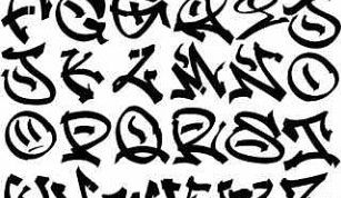 Картинка по теме - как рисовать буквы в граффити