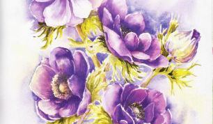 Картинка по теме - как рисовать цветы акварелью
