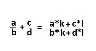 Картинка по теме - как находить общий знаменатель