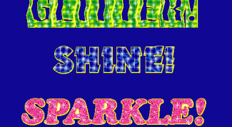 Картинка по теме - как сделать блестящие надписи самому