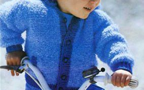 Картинка по теме - как связать кофту с капюшоном