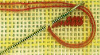 Картинка по теме - как закрепить нить при вышивке крестом