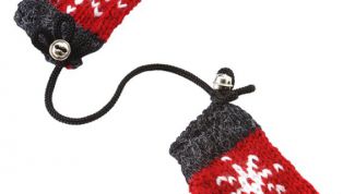 Картинка по теме - как вязать детские варежки