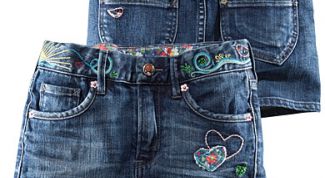 Картинка по теме - как сшить из джинсов юбку