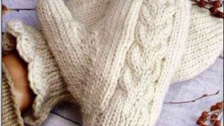 Картинка по теме - как вязать узоры на варежках