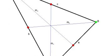 Картинка по теме - как найти медиану треугольника
