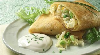 Картинка по теме - как заворачивать блины