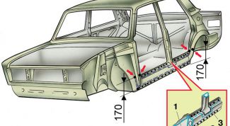 Картинка по теме - как заменить пороги на ваз