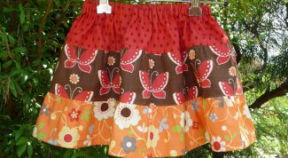 Картинка по теме - как сшить юбку ярусами