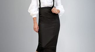 Картинка по теме - как сшить юбку-карандаш с завышенной талией