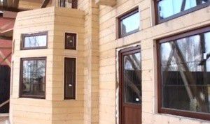 Картинка по теме - как установить дверь в деревянном доме