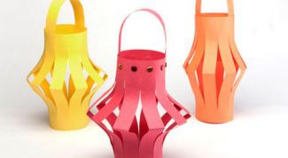 Картинка по теме - как сделать фонарики из бумаги