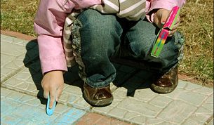 Картинка по теме - как рисовать мелками