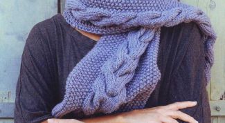 Картинка по теме - как связать красивый шарф на спицах
