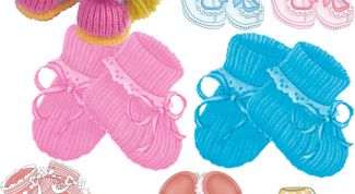 Картинка по теме - как связать башмачки
