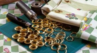 Картинка по теме - как сшить штору с люверсами