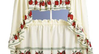 Картинка по теме - как сшить шторы для кухни своими руками