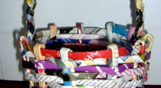 Картинка по теме - как сделать корзину из бумаги