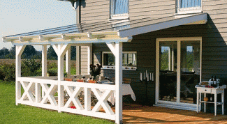 Картинка по теме - как пристроить террасу к дому