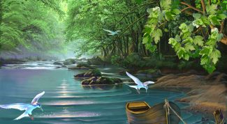 Картинка по теме - как нарисовать речку