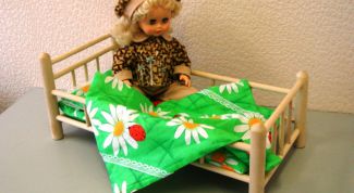 Картинка по теме - как сделать кровать для кукол