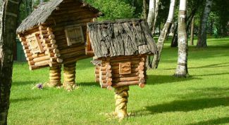 Картинка по теме - как сделать избушку на курьих ножках