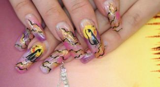 Картинка по теме - как рисовать гелевыми ручками на ногтях