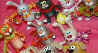 Картинка по теме - как сделать поделки из ниток