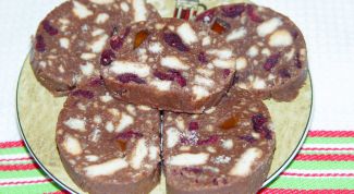 Картинка по теме - как сделать шоколадную колбасу