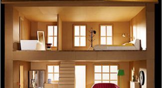 Картинка по теме - как сделать кукольный домик из коробки