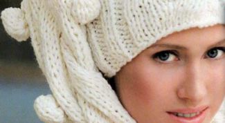 Картинка по теме - как связать шарф-шапку
