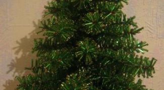 Картинка по теме - как сделать елку из бисера