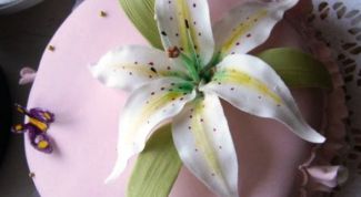 Картинка по теме - как сделать лилии из мастики