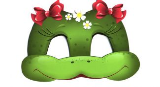 Картинка по теме - как сделать маску лягушки