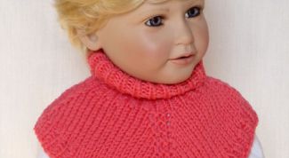 Картинка по теме - как связать детскую манишку
