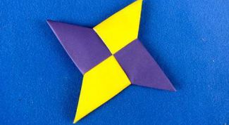 Картинка по теме - как делать бумажный сюрикен