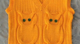 Картинка по теме - как связать детскую жилетку спицами