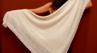 Картинка по теме - как связать платок спицами