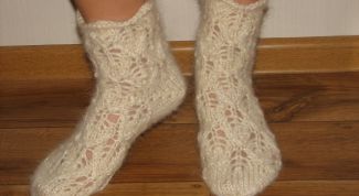 Картинка по теме - как связать ажурные носки