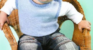 Картинка по теме - как связать детский жилет