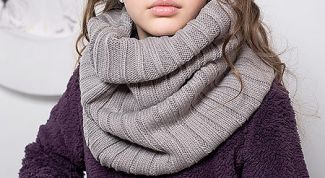 Картинка по теме - как вязать шарф-хомут