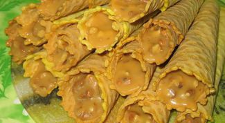 Картинка по теме - как приготовить вафельные трубочки